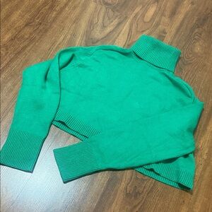 Zara Green Turtleneck Sweater